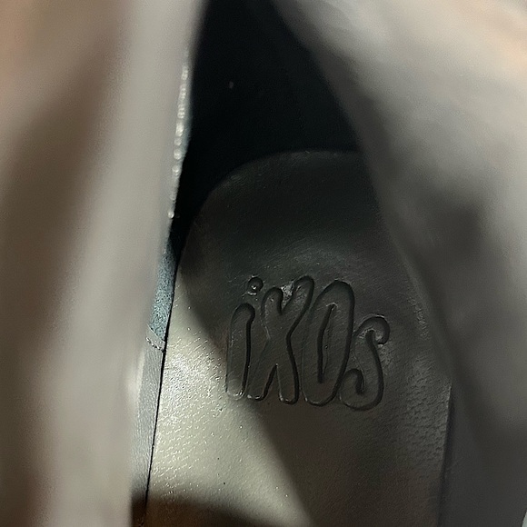 New Ixos Made in Italy Python-effect leather boot booties Black Size 37.5 - Picture 11 of 14